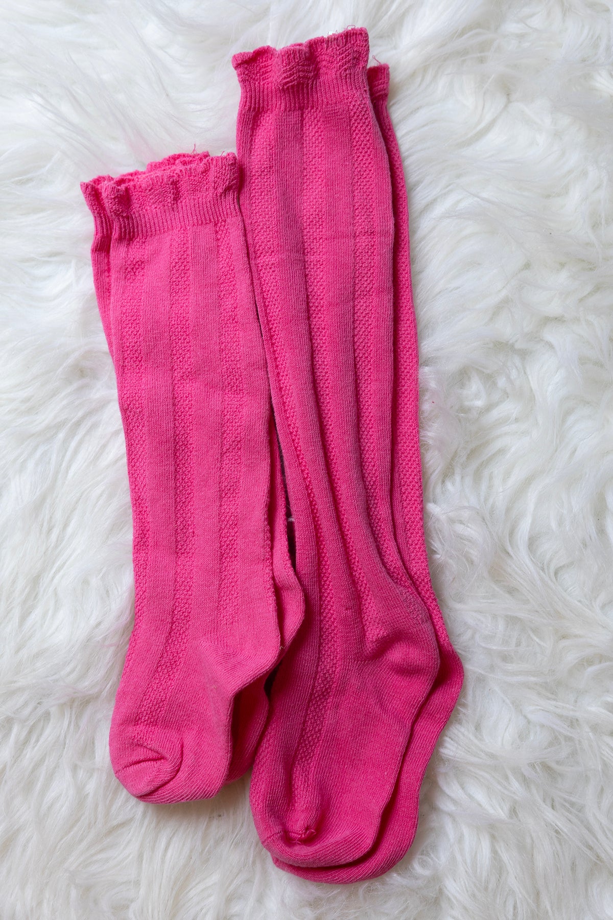 Neon Pink Knee Highs