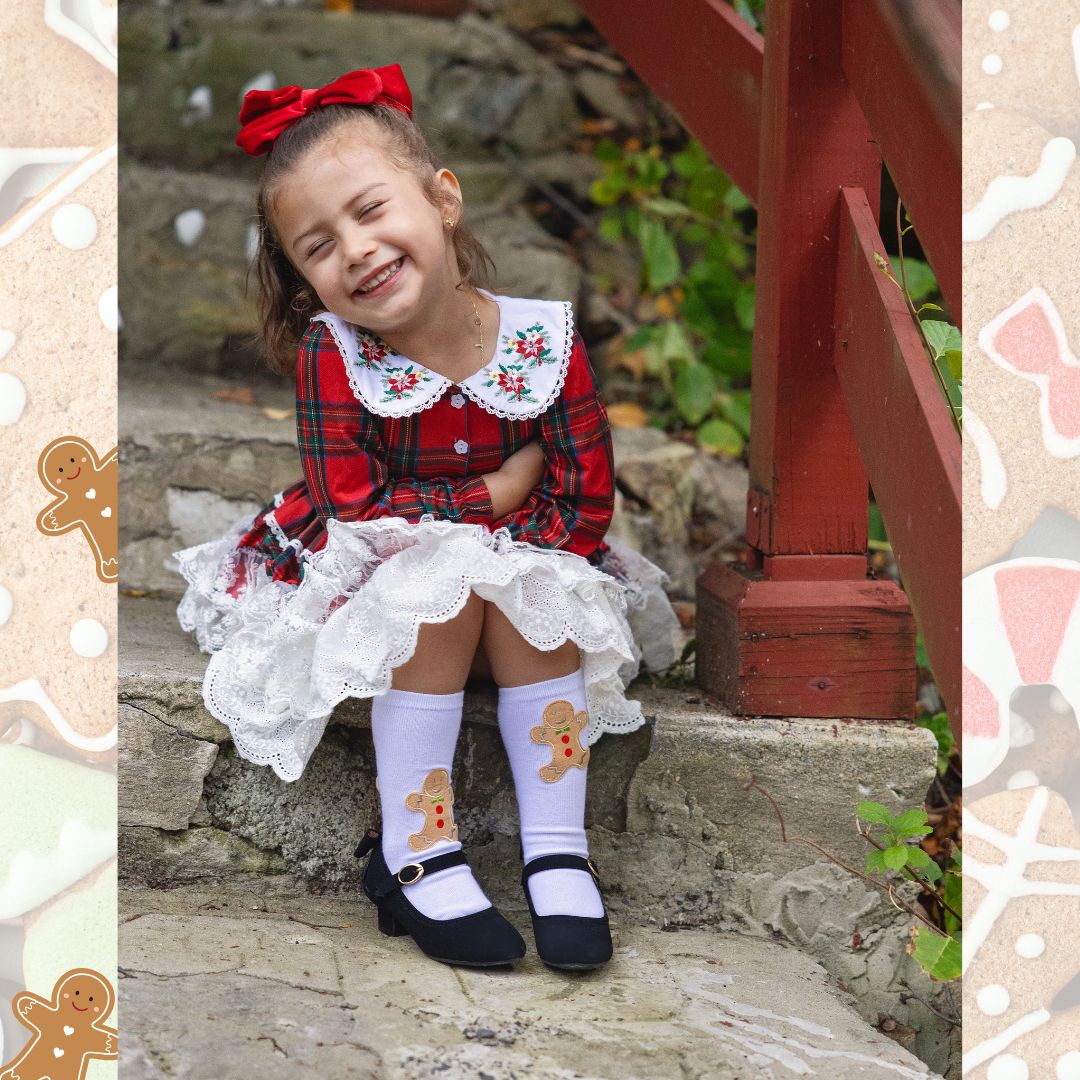 Gingerbread knee socks (preorder)
