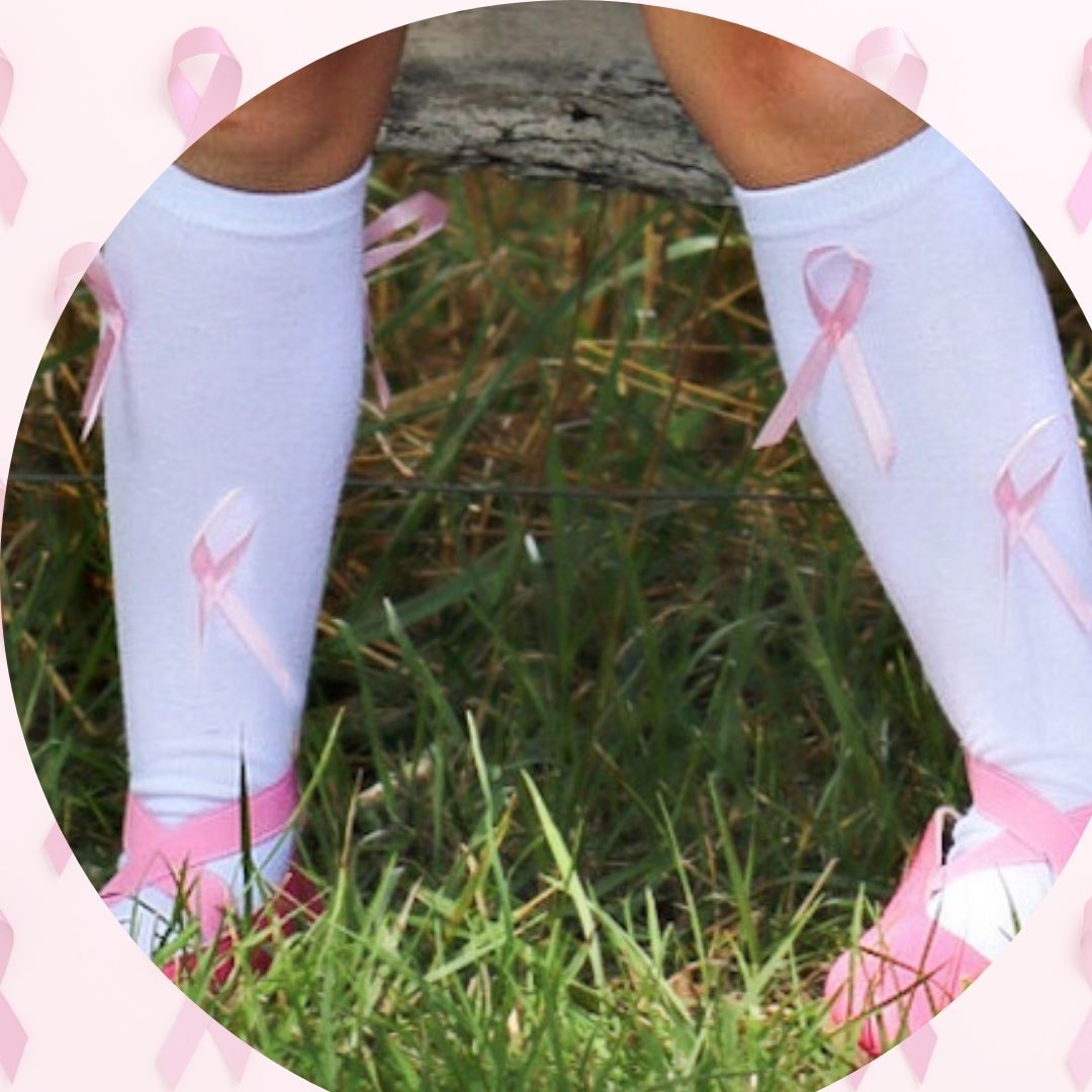 Breast Cancer Ribbon socks (preorder)