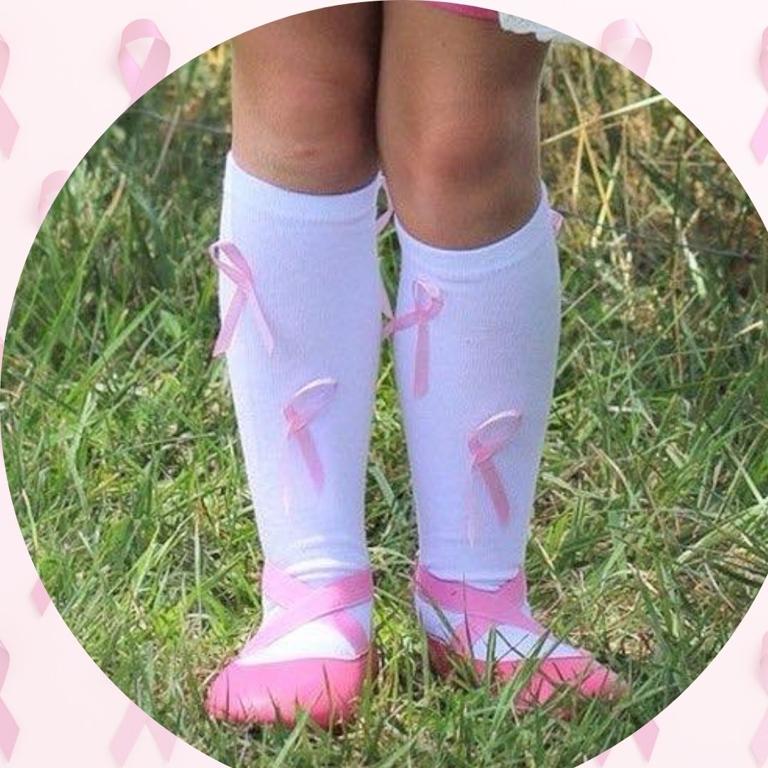 Breast Cancer Ribbon socks (preorder)