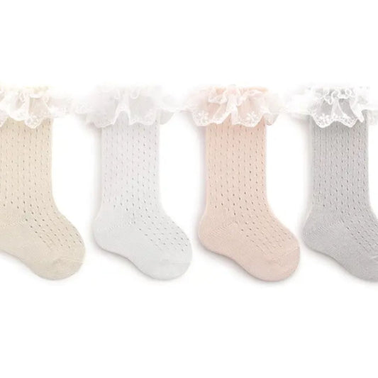 Fall lace knee socks