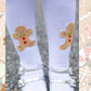 Gingerbread knee socks (preorder)