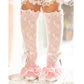 Bow lace socks