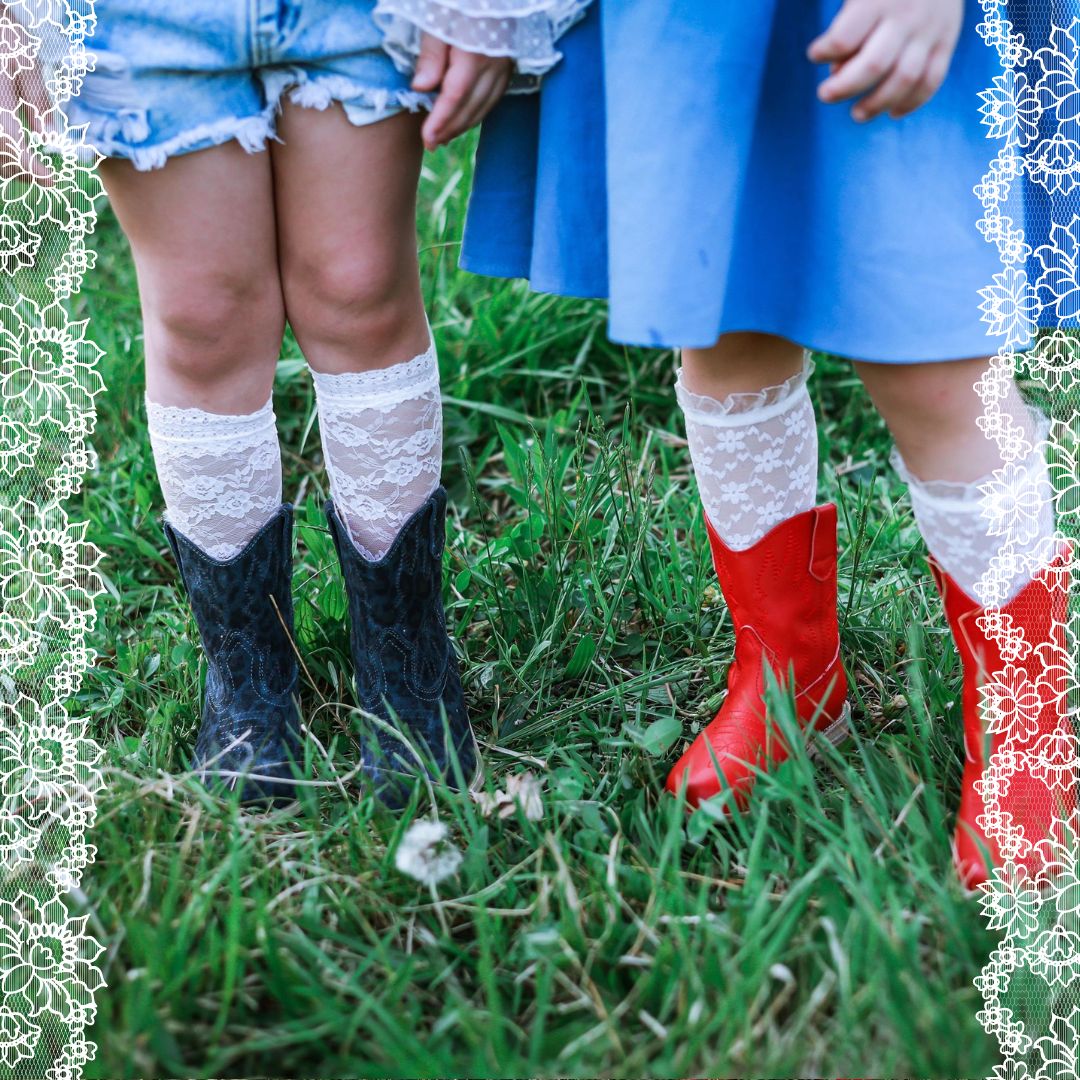 Lace Knee High Socks