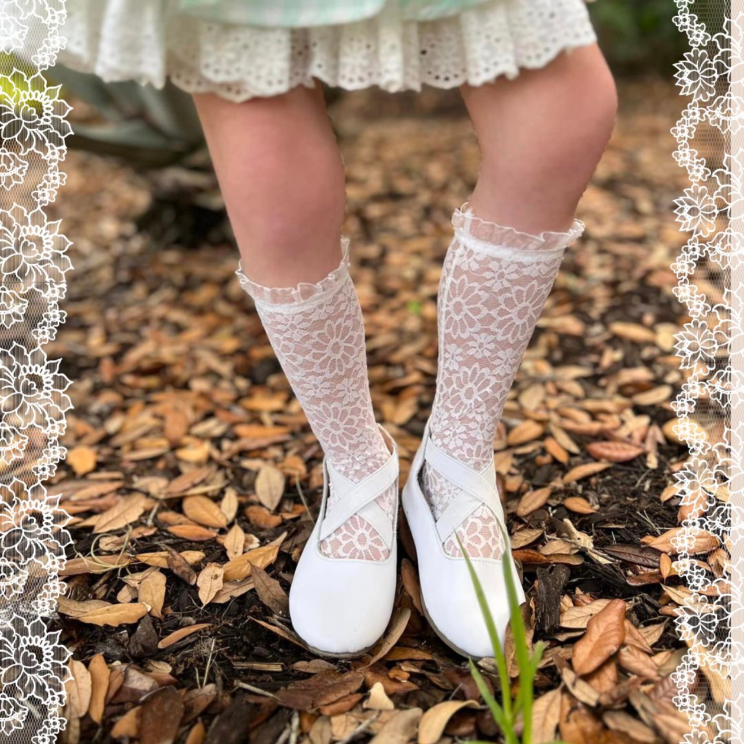 Lace Knee High Socks