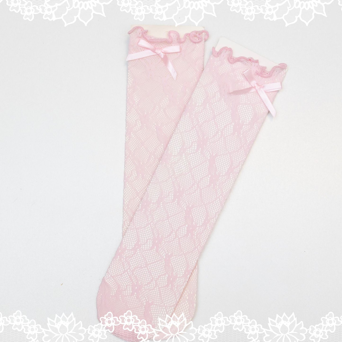 Bow lace socks