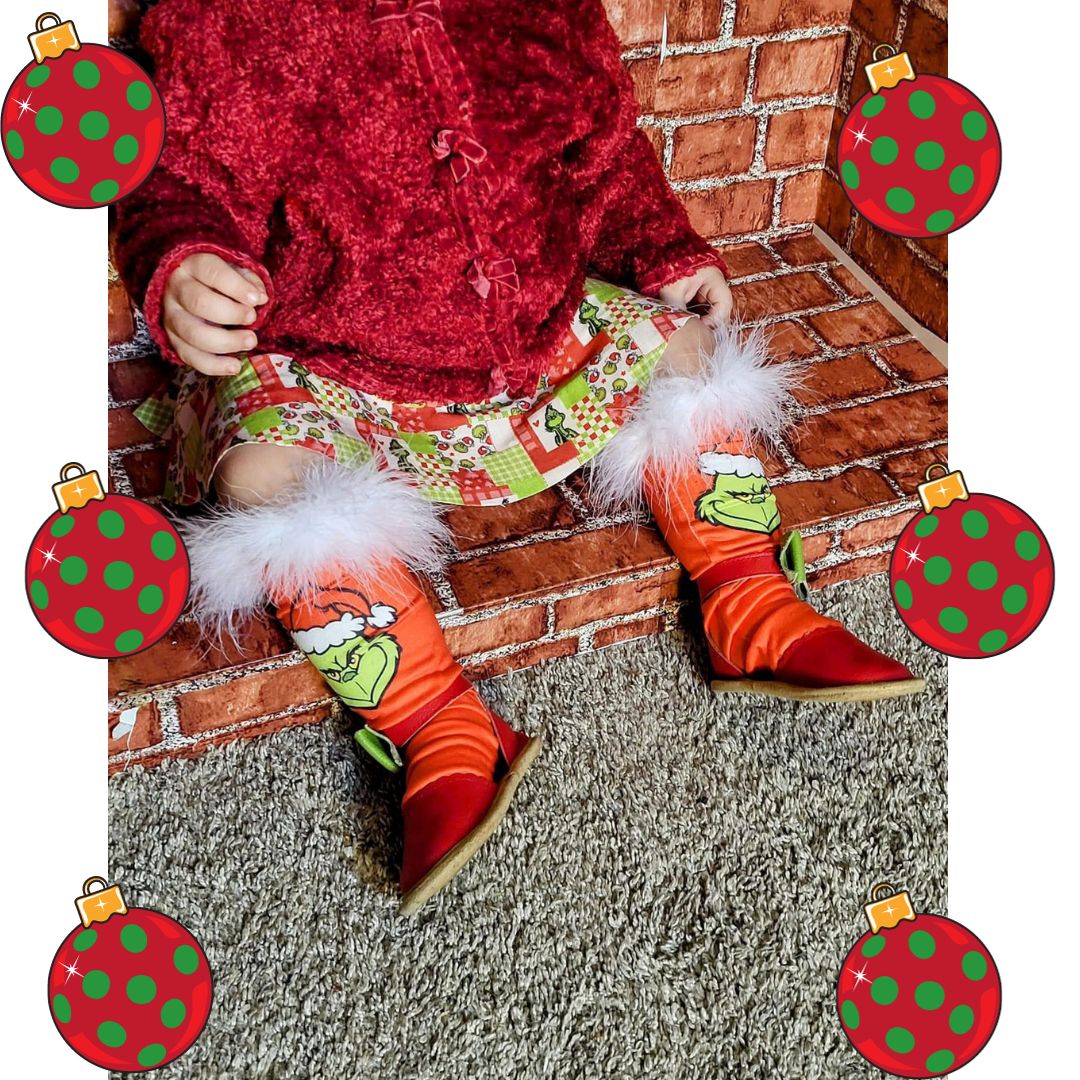 Grinch Knee Highs